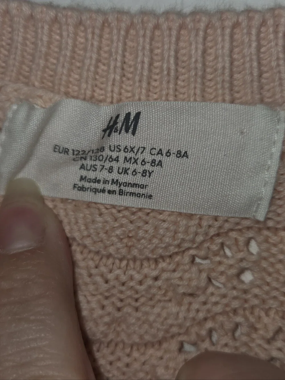 H&M light pink